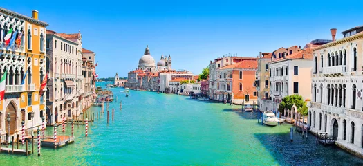 Poster Canal Grande en de basiliek Santa Maria della Salute, Venetië, Italië © JFL Photography