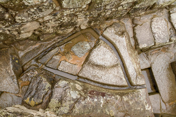 Watering system in the ancient Machu Picchu, Peru