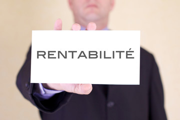 rentabilité dans l'entreprise