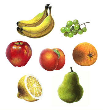 Acrylic Fruit Set