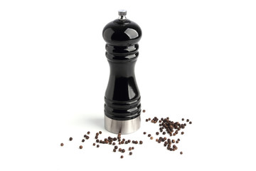 Mill for pepper on a white background