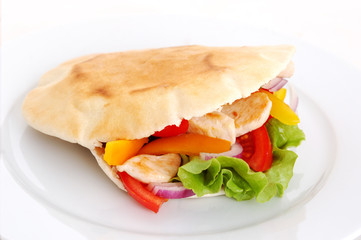 chicken and pita
