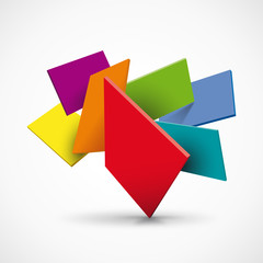 Vector abstract 3d background