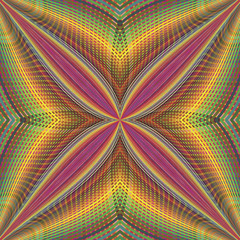 Seamless funky pop art pattern with optic illustion