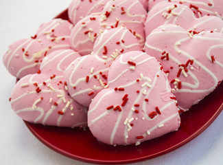 Pink Heart Cookies
