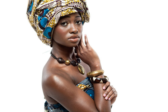 African-american fashion model.