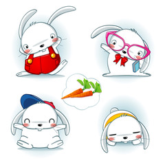 cute bunny character © seesawname