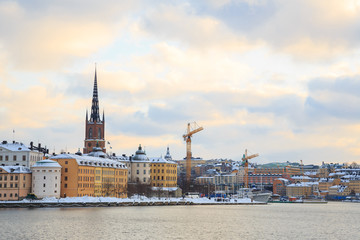 Fototapeta premium Old Town Stockholm city Sweden