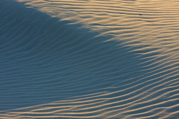 Dune on Beach at Sunset