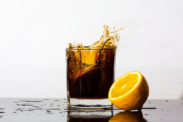 Splashing cola