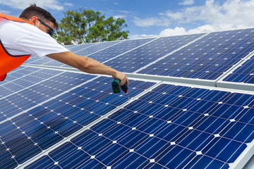 Solar panel installation