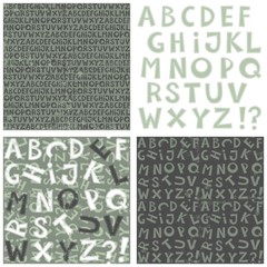 alfabet monochromatyczne litery i tła zestaw scrapbook