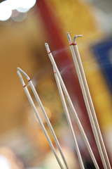 incense with smoke