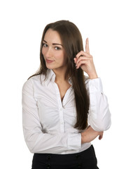 Geschäftsfrau hat eine Idee