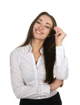 fr&ouml;hliche Gesch&auml;ftsfrau