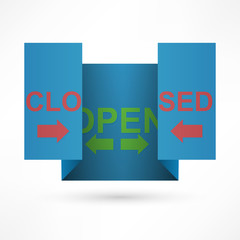 Origami as a book that can be opened