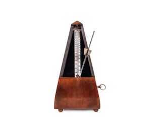 Vintage wooden metronome - 49640486
