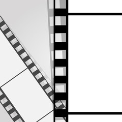 Old filmstrip. Movie ending frame.
