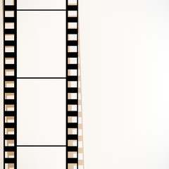 Old filmstrip. Movie ending frame.