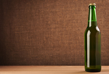 green beer bottle