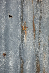 rust wall with star