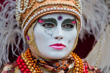 Fototapeta na wymiar Tradycyjne maski weneckie Karnawał 2013