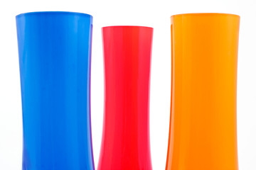 Three colorful pipes as background