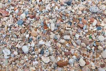 stones texture in the beach  the beach