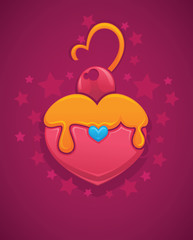 sweet heart looks like a cake