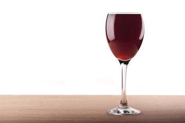 red wine into glass
