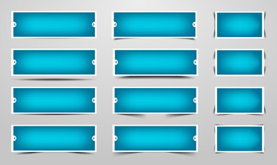 Fototapeta premium Editable, resizable banners