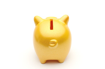 豚の貯金箱　黄色
