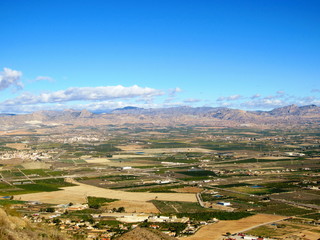 Fototapeta premium Vega Baja del Segura Alicante y sierras
