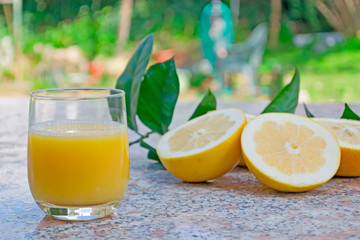 juice and grapefruit