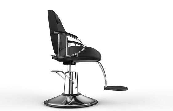 Hair Salloon Armchair Side View