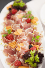 Parmaschinken mit Melone
