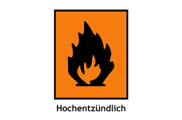 Gefahrensymbol Hochentzündlich