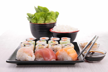 assortment of sushi