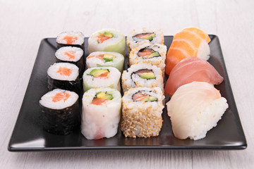 assortment of sushi