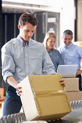 Workers In Distribution Warehouse