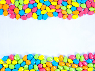 Colorful chocolate candy.
