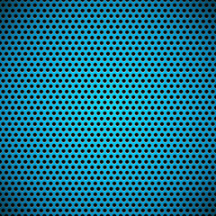 Blue Seamless Circle Perforated Carbon Grill Texture