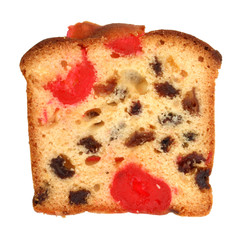 Tranche de cake aux fruits