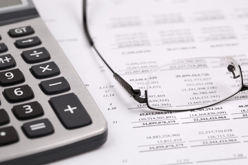 Showing business and financial