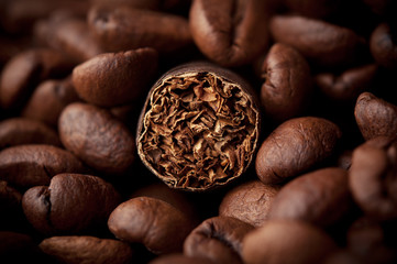cigar and coffee
