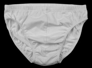 Male pants isolated on black background