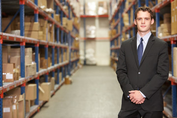 Portrait Of Manager In Warehouse