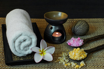Thai spa massage setting