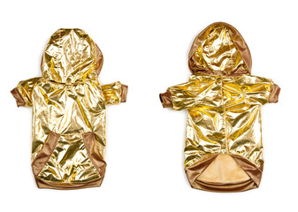 Pet clothing isolated on the white