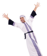 Arab man isolated on the white